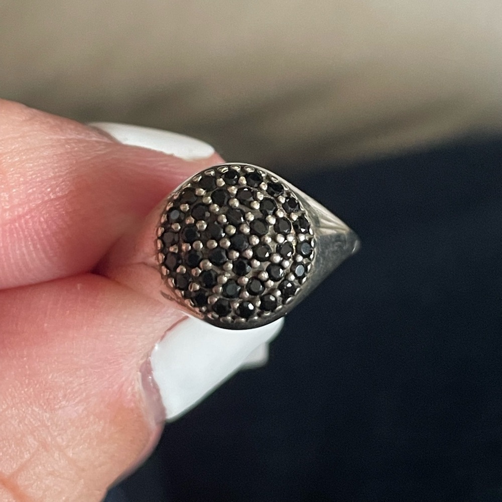 Brand new vintage love pod pave sterling silver pandora ring